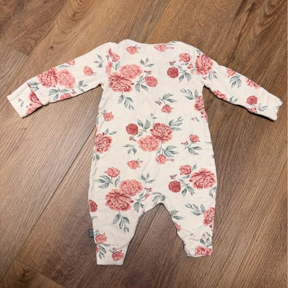 Modern Moments Set Baby Girl Floral Print Super Soft Viscose Footless Sleeper - Picture 5 of 8